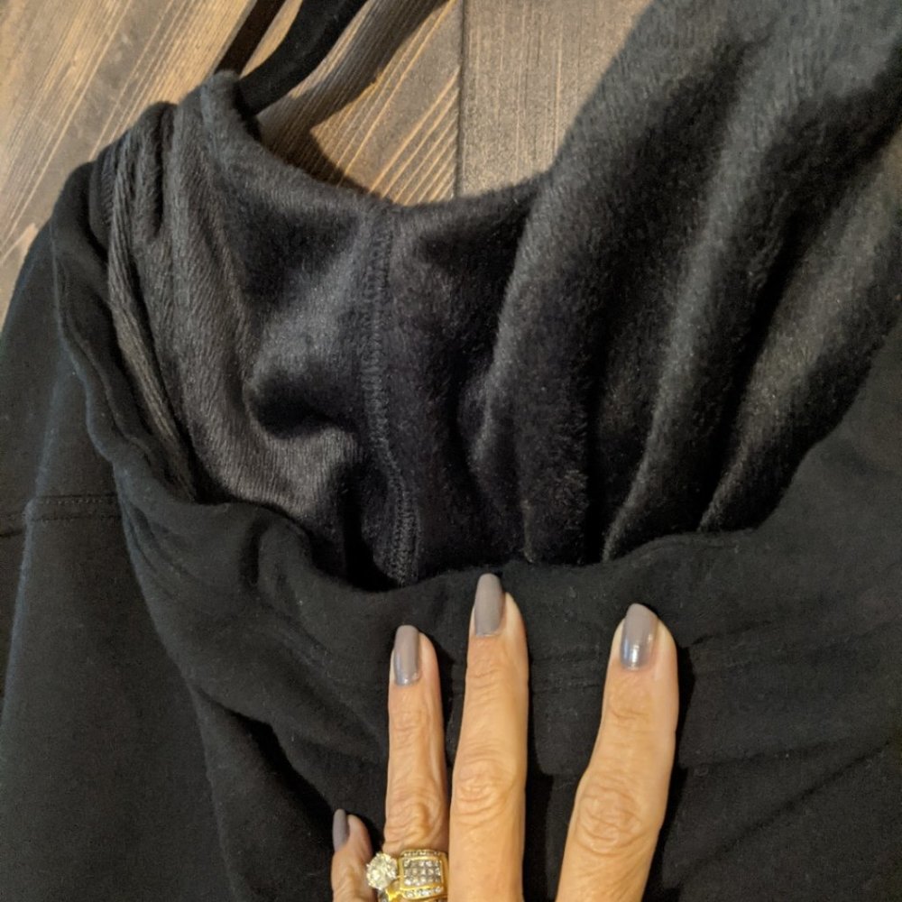 Athleta long black sweatshirt/jacket M - Picture 7 of 13